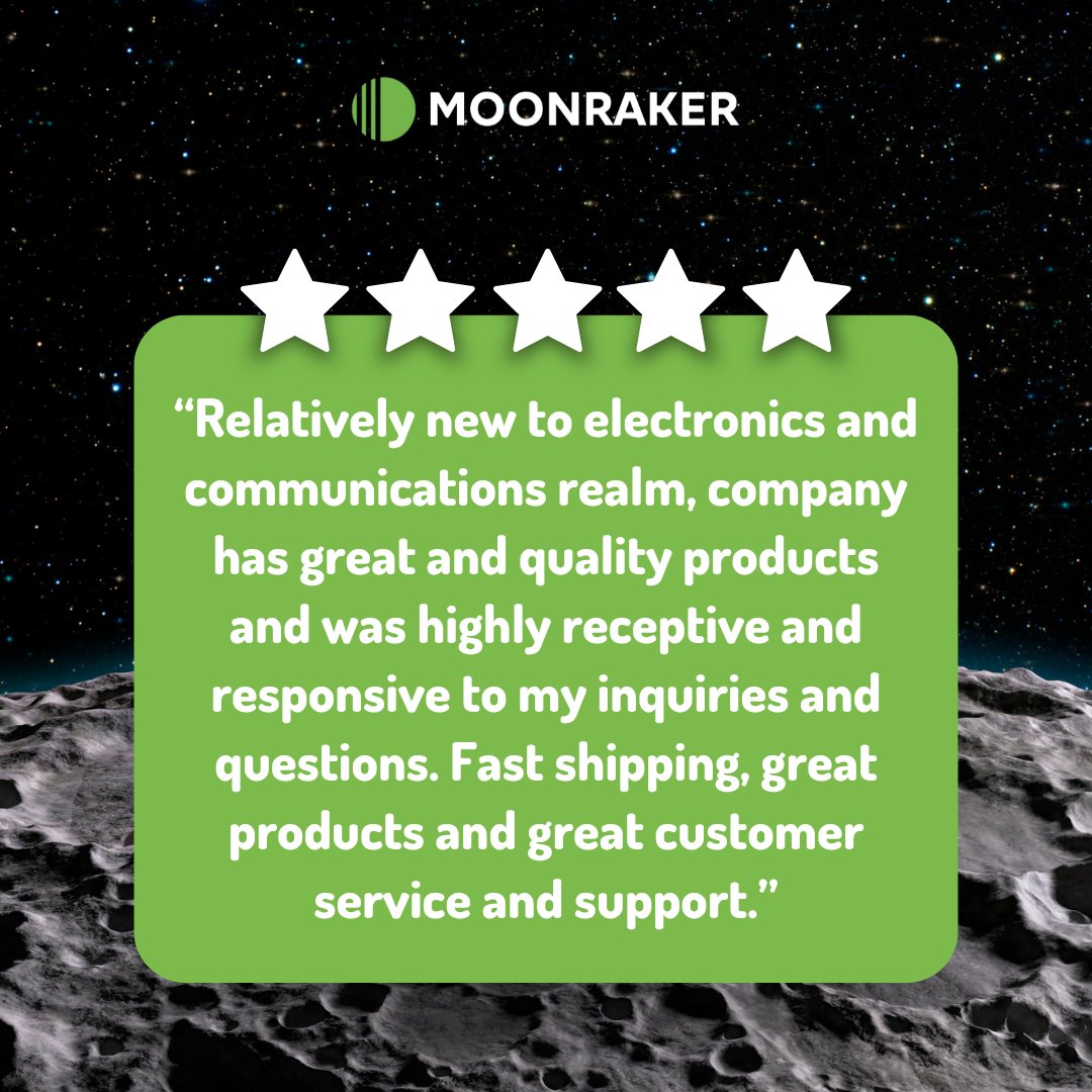We want to express our gratitude for the support of our amazing community 📻

Your feedback is always truly appreciated 🙏🏻

#fivestar #review #moonraker #hamradio #amateurradio #amateurradiooperator #hamradioantenna #hamradiocommunity