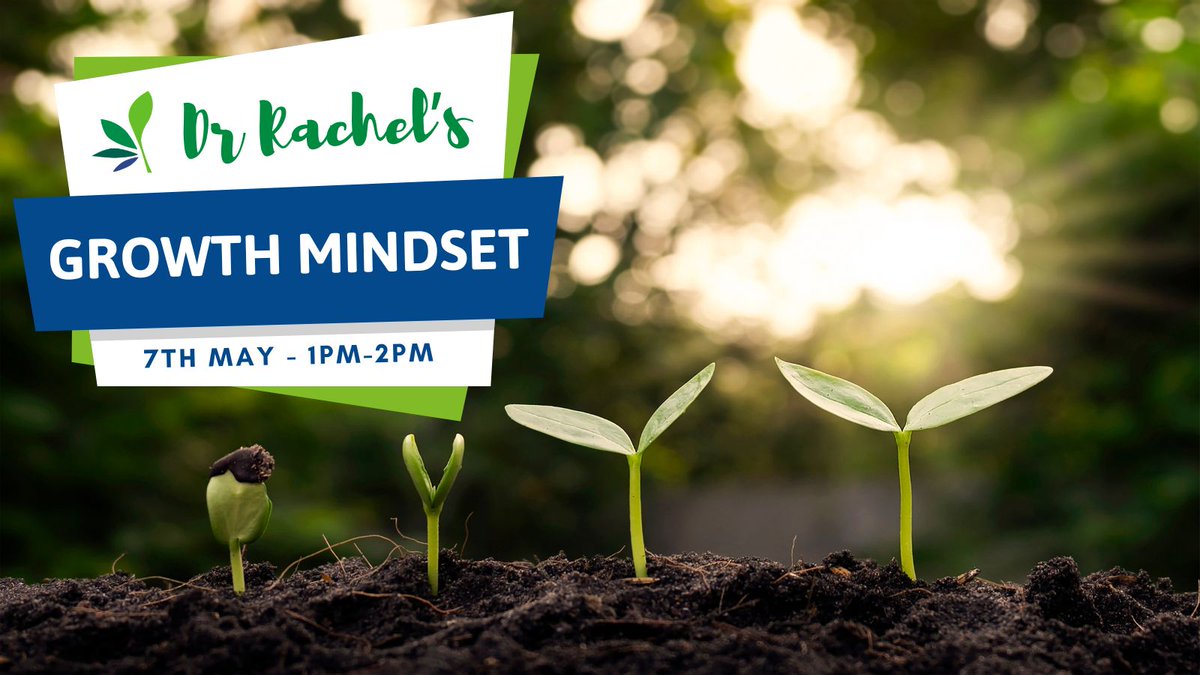 Dr Rachel's ever popular 'Growth Mindset' course is running again! This 8-week virtual course explores & develops mindset, allowing you to take ownership of your life. Course runs: 14th, 21st, 28th May & 4th, 11th, 18th, 25th June, 1pm-2pm buff.ly/47eEGO0