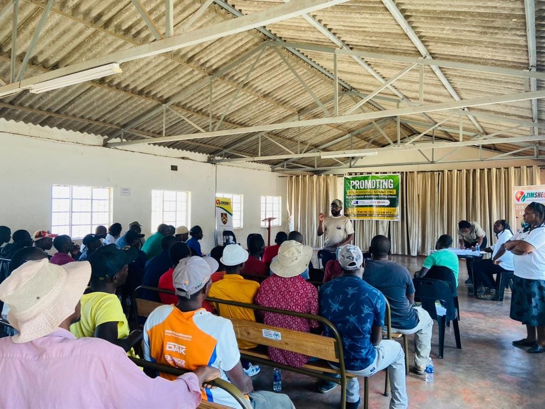 EMA, ZIMSHEC and ZELA, conducted a safety, health and environmental management training workshop for miners (60 people) from the Gwanda mining community with the objective of minimizing accidents & injuries as well as the sound management of chemicals at the mining sites.