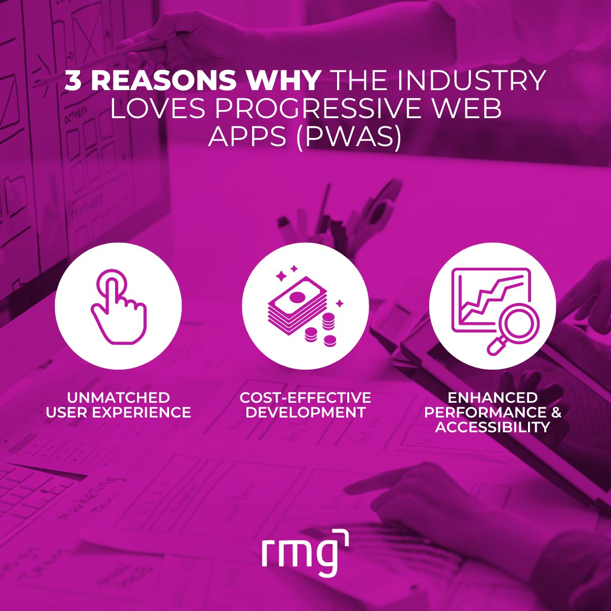 🚀 3 Reasons Why the Industry Loves Progressive Web Apps (PWAs) 🌐
Want to ensure your digital offerings stand out? RMG Digital can connect you with the talent to bring Progressive Web Apps to life in your business. #ProgressiveWebApps #WebDevelopment #RMGDigital