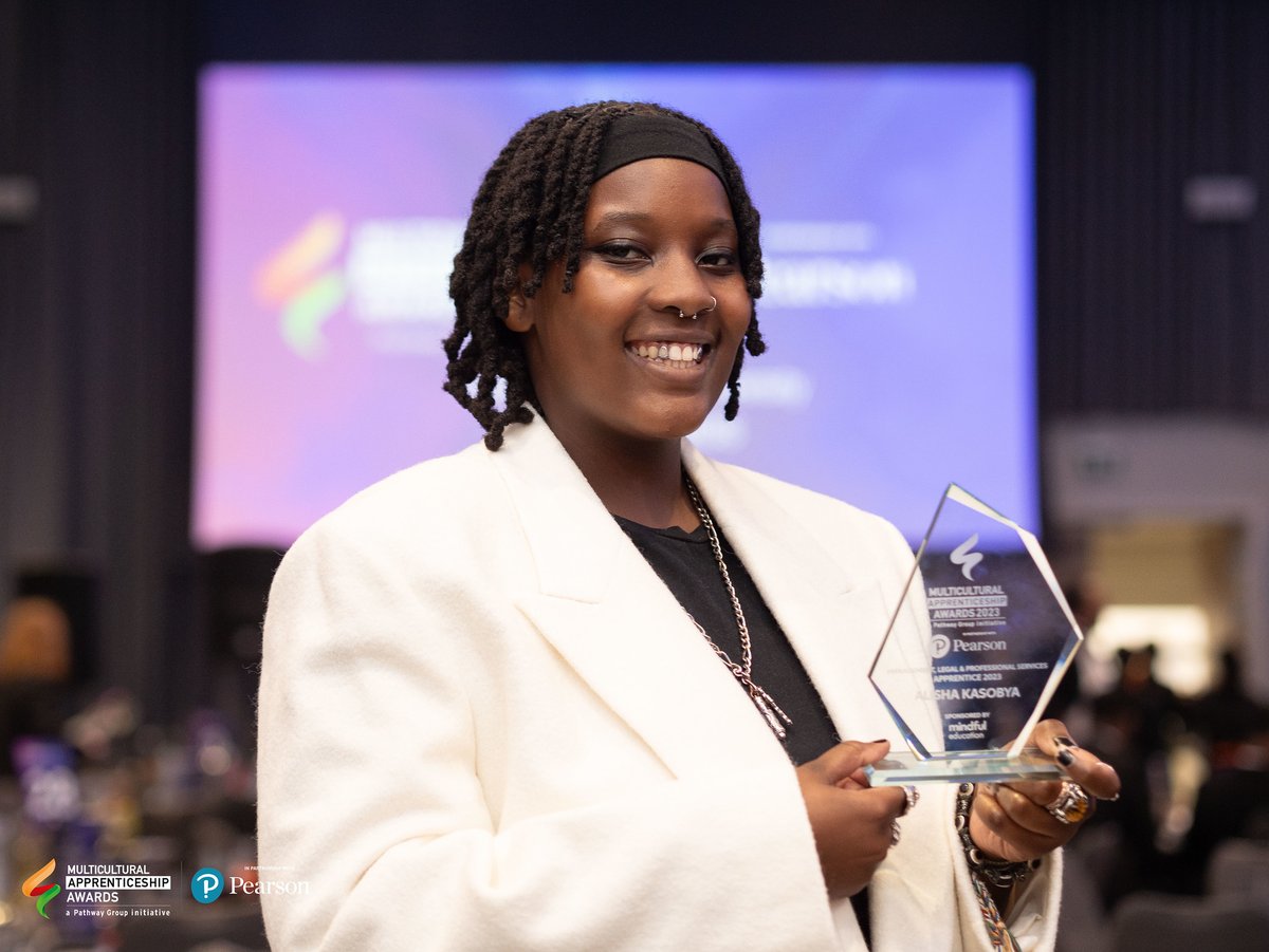 🏆 MANAGEMENT, LEGAL & PROFESSIONAL SERVICES 🏆 Throwback to The Multicultural Apprenticeship Awards 2023 when Alisha Kasobya from @MBDAGroup won Management, Legal & #ProfessionalServices #ApprenticeOfTheYear! …lticulturalapprenticeshipawards.co.uk Sponsored by @Mindful_Edu_UK #MCAppAwards