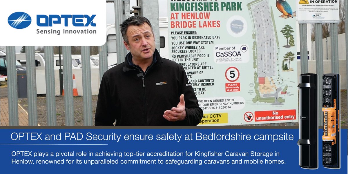 OPTEX plays a pivotal role in achieving top-tier accreditation for Kingfisher Caravan Storage in Henlow, renowned for its unparalleled commitment to safeguarding caravans and mobile homes.

okt.to/6swX2M

#securityprofessionals #securityindustry #securitysolutions