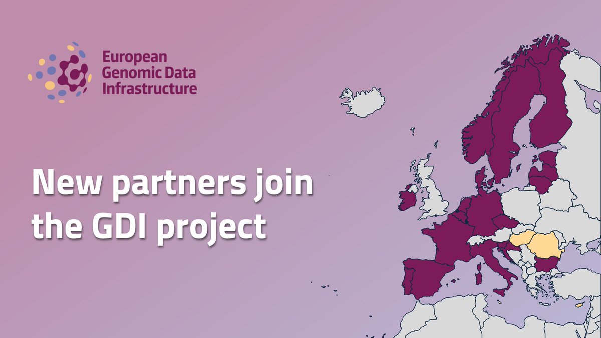 📣The GDI project is proud to announce that four EU countries - Cyprus, Hungary, Malta and Romania - have officially joined the project! 🙌 It brings us a step closer to genomic medicine across Europe 🌍. Read the news: gdi.onemilliongenomes.eu/news/new-count… #1MGenomes
