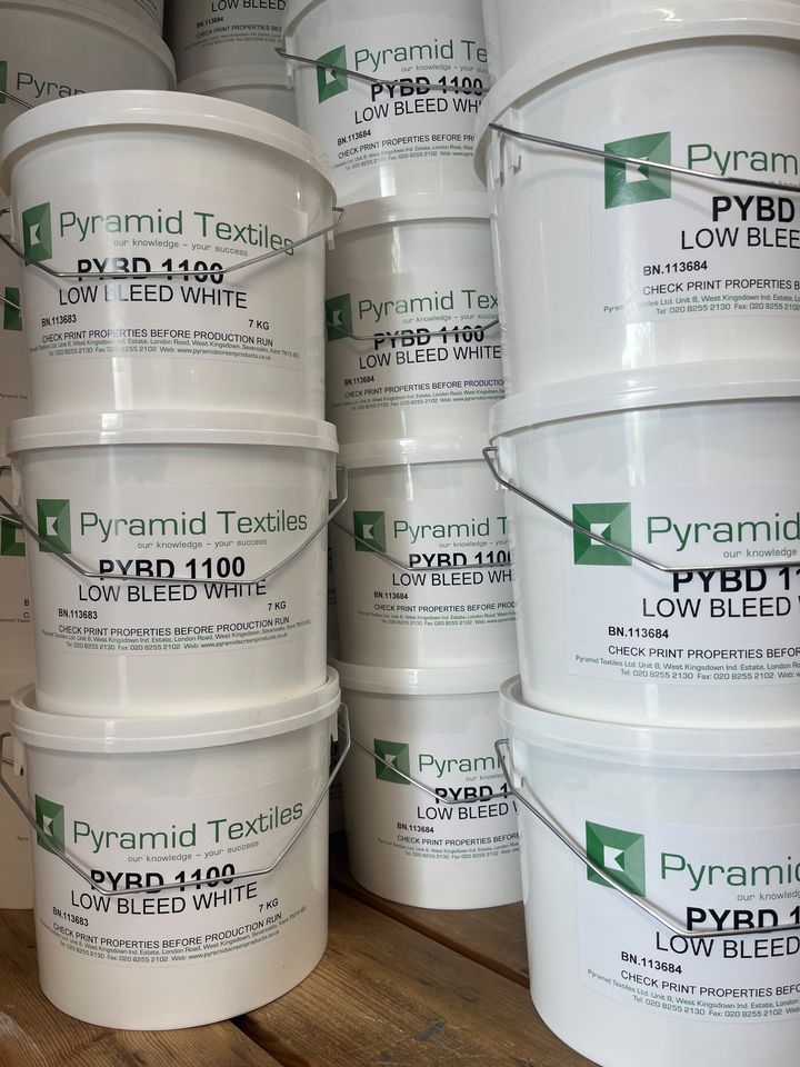 PyramidScreen's tweet photo. Pyramid Low Bleed is s fast flashing, allowing for shorter dwell times and faster production rates. It works well for highlights or as a stand alone white

https://t.co/IQKHeOgADA

 #ScreenPrinting #TextileIndustry #PrintShop #InkTech #ApparelDecorating #PrintLife #Printmaking https://t.co/nxyXX84kX4