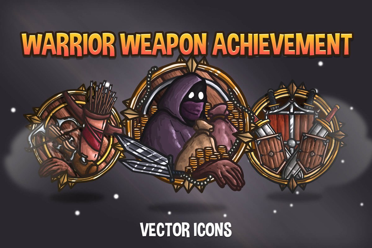 craftpix_net's tweet photo. Free Warrior Weapon Achievement Vector Icons. Exclusive asset! #fantasyicons #gameasset #gameassets #gamedev #gamegraphics #gameicons #iconpack
⬇️ Free Download : https://t.co/CeartOa3rC https://t.co/FiPWuhQMlA
