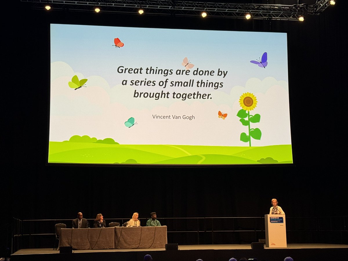 Excellent @profmjdavies Providing hope for the future of diabetes care Highlighting the importance of ☑️ People and partnerships ☑️ Interventions ☑️Research fuelling innovation @DiabetesUK @ExCeLLondon