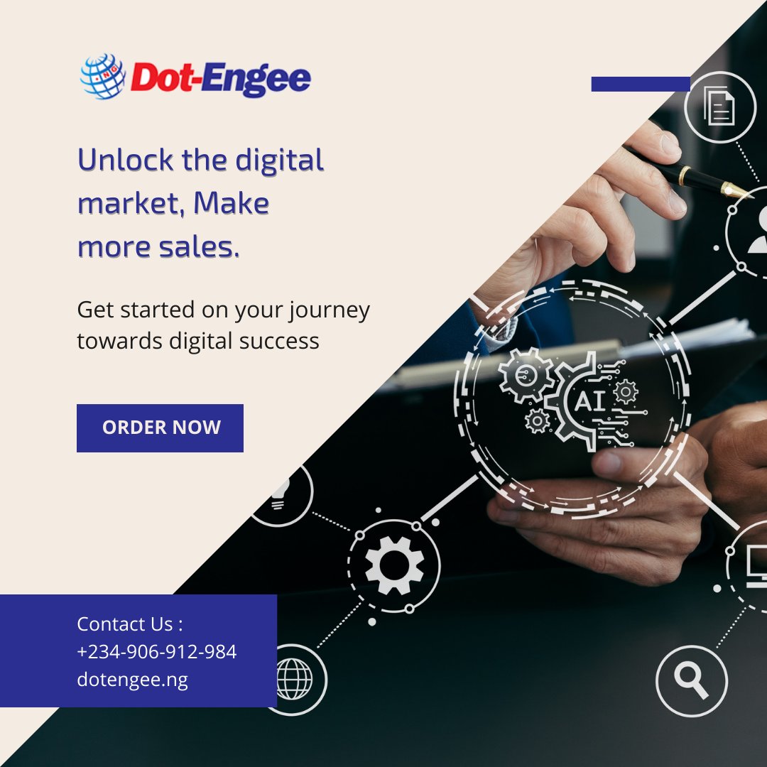 Unlock the potentials of the digital market. We offer affordable hosting solutions to get you started on your journey towards digital success. Log on to dotengee.ng to get started. #dotengee #webhosting #domain #Websecurity