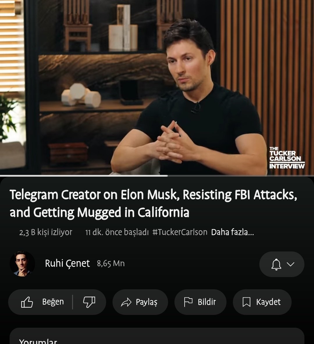 Ruhi Çenet başka bir linke tıklamış