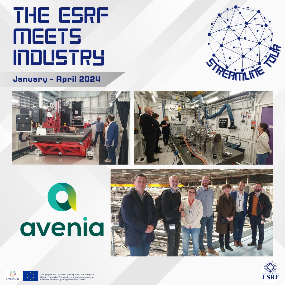 ESRF_Streamline's tweet image. #STREAMLINETour -level completed✅

This initiative paved the way for innovation and progress in industrial #research &amp;amp; development, with 12 events in 7 different countries🌎&amp;amp; more than 150 contacts.

🙏To our partners, clients &amp;amp; colleagues who made the tour a resounding success!