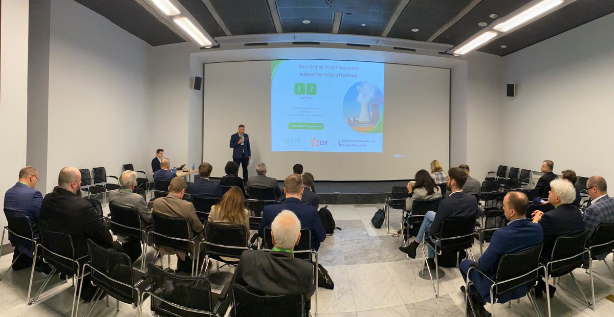 BCCorg's tweet photo. Z udziałem ekspertów #BCCorg trwa konferncja nt. finansowania energetyki jądrowej. - #Atom jest polską racją stanu, zapewnia bezpieczeństwo energetyczne państwa i daje bodziec inwestycyjny dla gospodarki - @StanczukMaciej z Komisji Transformacji Energetycznej BCC @IGEiOS #TGEP @EDFofficiel