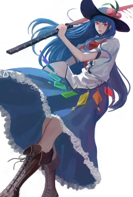 比那名居天子 プレゼント用に書きやした
東方キャラって自分の普段描くキャラと違って
カラフルだから描いてて新鮮にな気分になる。 