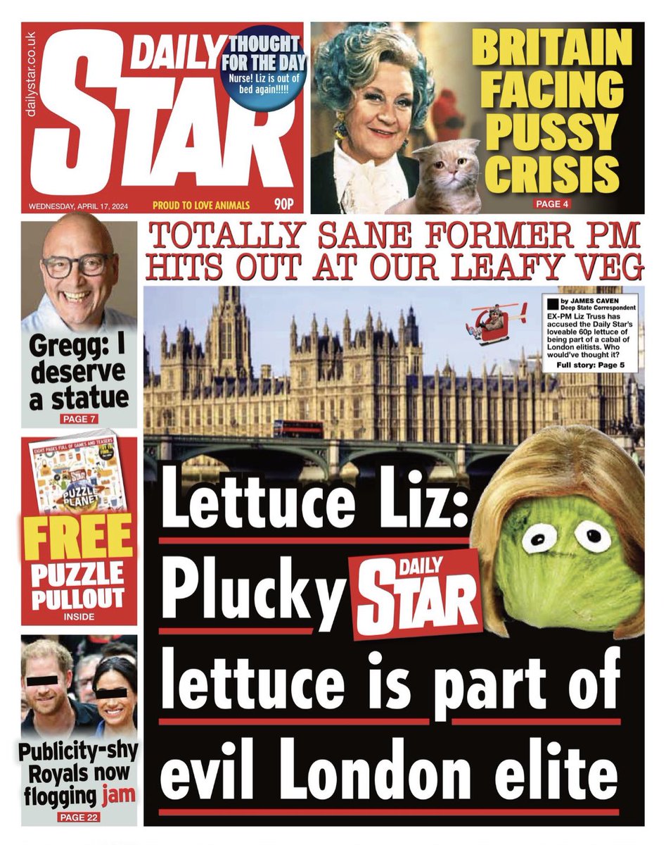 Seriously, @dailystar is the only publication that covers @trussliz in the way she deserves. The rest of you are being played. #LizTruss #brokenbritain #BrokenMedia #failedstate