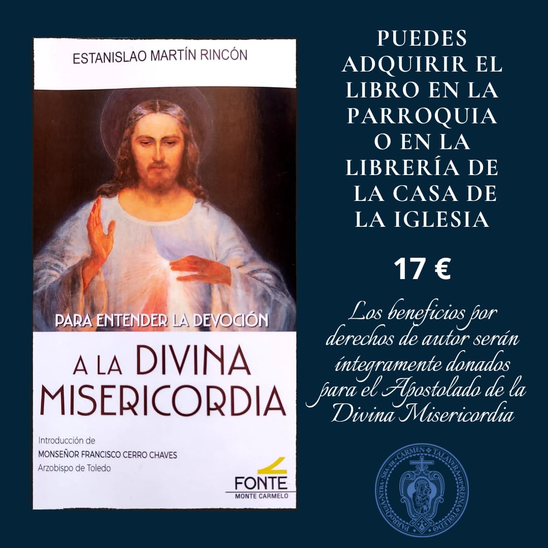 Kowalskatoledo's tweet photo. El 📕libro de Estanislao presidente de la Asociación del Apostolado de la #DivinaMisericordia de Toledo se encuentra ya en #TalaveradelaReina esta ya a la venta en la Casa de la Iglesia y en la Parroquia del Ntra Sra del Carmen. #Notequedessinel #SantaFaustina @architoledo https://t.co/lPVCIUXAmN