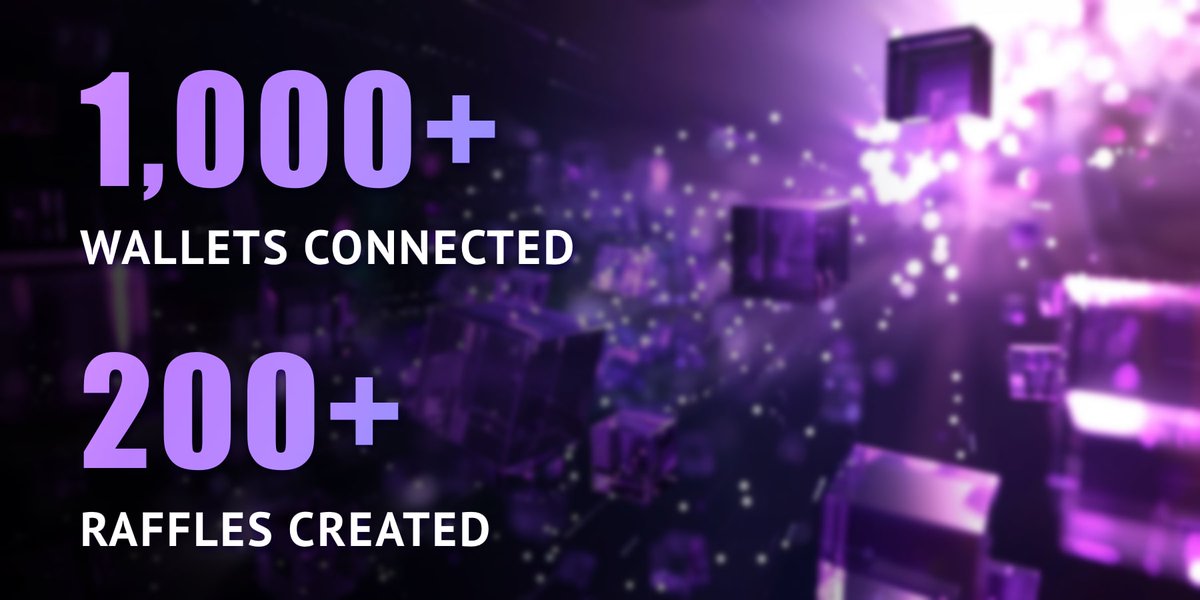 MetaLuck_org's tweet photo. Just2⃣days after #MetaLuck➡️https://t.co/zFtQfuQaoD shifts to the Amoy testnet, we've hit some milestones

- Over 1000 wallets connected  
- More than 200 NFT raffles created

🤔Not too bad, huh? https://t.co/rucvLxIKNO