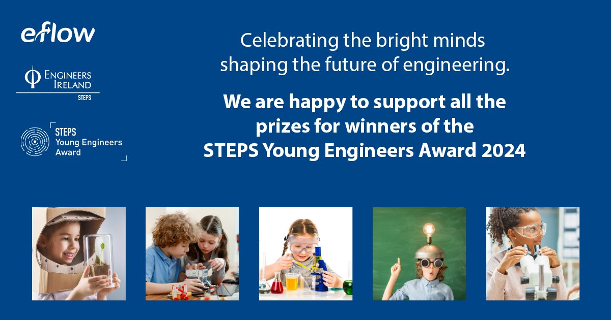 We're proud to support all the prizes for @EngineerIreland STEPS Young Engineer Award for this year. Join us for the award ceremony next month as we celebrate innovation and excellence in engineering.