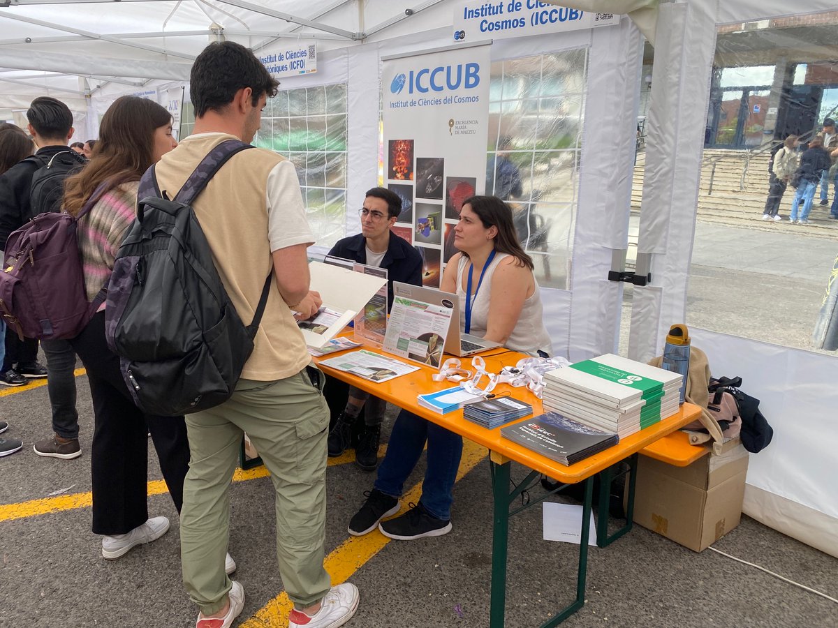 🔵Come visit us at the #FiraEmpresesUB! 💭We will answer all your questions about the #ICCUB Educational Offer, Internship Opportunities, TFG/TFMs... ⏰10AM-4PM 📍UB Physics Faculty #Research #Opportunities
