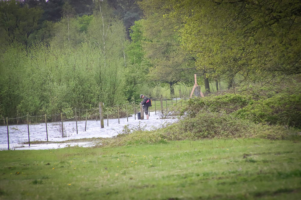 @KeesAddy @Maashorst Ut menneke dat de waterstanden moet bijhouden, stond op blote voeten in het water... ik moest grinniken toen ik um voorbij fietste en kon het niet laten... wie had dat ooit gedacht... zo'n foto kunnen te maken op de #Maashorst 🤭