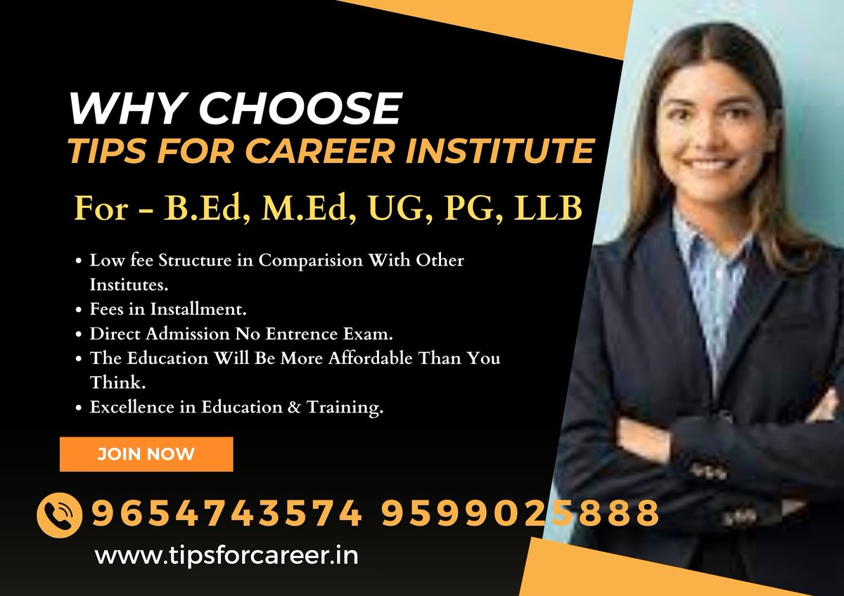 tipseducation7's tweet image. Tips For Career Institute | Best Career Guidance
Call Now For More- 9654743574
visit website - tipsforcareer.in
#education #tipsforcareer #RamNavami #bed2024 #careerguidance #careercounselling #TwitterX #trendingontwitter