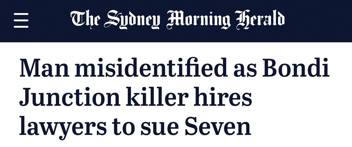 Good to see the man wrongly accused taking legal action to hold the media to account. 
We must stop the spread of racist misinformation and disinformation. 
We know irresponsible media and reckless social media can tear our multicultural society apart.