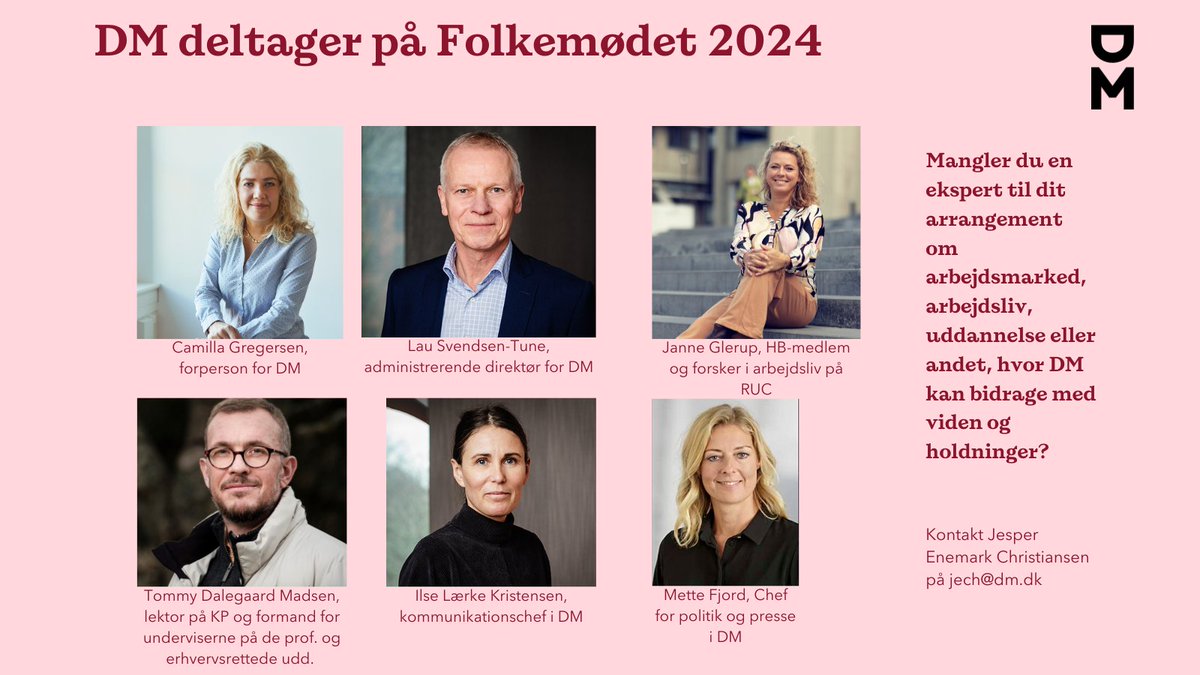 Vi er klar til folkemødet. Og klar til at deltage i debatterne. Mangler du en debattør med viden indenfor fx bæredygtigt arbejdsliv, professionsuddannelser, forskning og forskningsfrihed, videregående uddannelser og mangfoldighed - så tag fat i os #fmdk #fmdk24