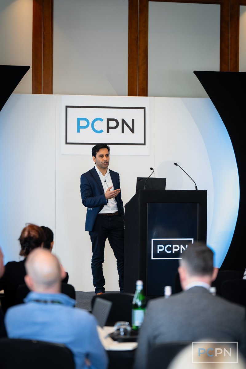 Fully Automated Monitoring and Recall ⚙ The team from @Abtrace deliver an insightful presentation... 💬 “For a single ICS, we can impact 39,000 at risk patients for heart attacks and strokes” - Umar Naeem Ahmad It’s thrilling to see such innovative discussions at #PCPN 🚀