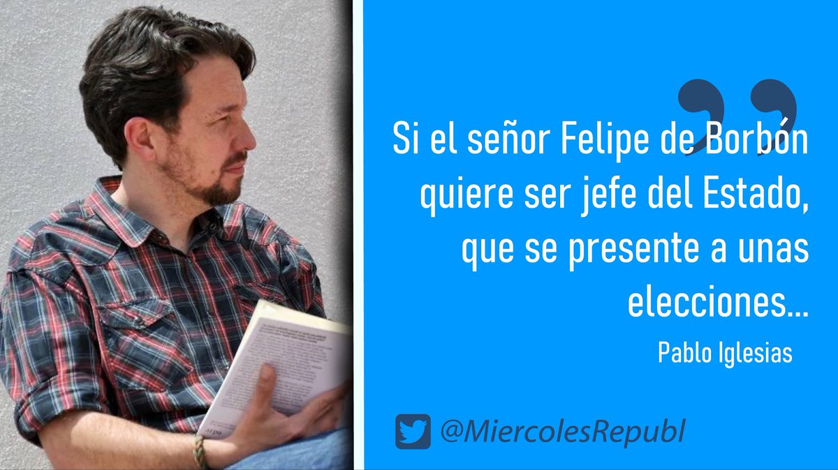 No olvides que hoy es miércoles y tenemos una cita ineludible. Te esperamos a partir de las 19.00 h (18.00 h en Canarias) para tuitear por la III República con el hashtag de @MiercolesRepubl, ¡no faltes! ❤️💛💜