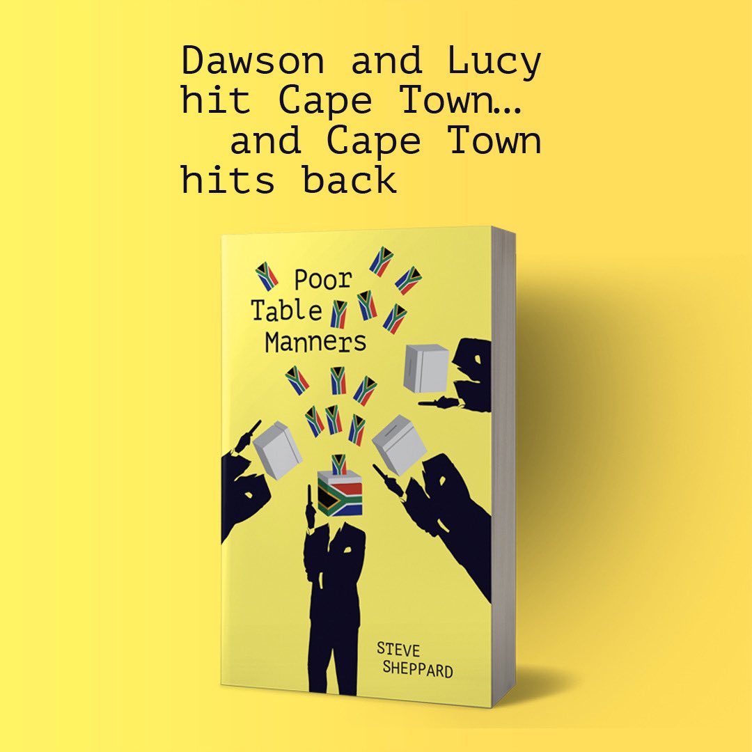 🚨🥳 Happy #PublicationDay to Poor Table Manners by Steve Sheppard! Book 3 in the comedy thriller Dawson and Lucy Series, Poor Table Manners sees our dynamic duo on a suspiciously straightforward for MI6 in Cape Town… claretpress.com/book/poor-tabl… #BookTwitter #thrillerbooks
