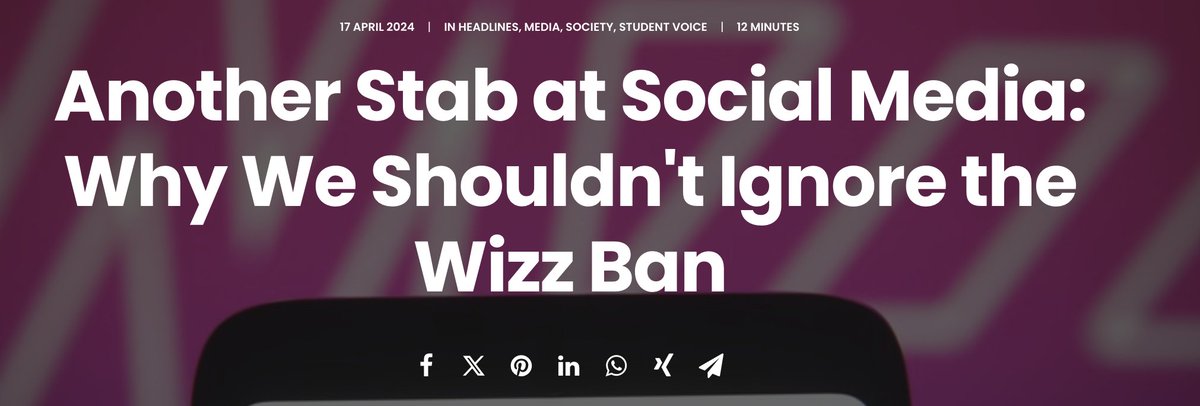 Today's #YoungWriter article is a fascinating look into the #Wizz scandal. 🤔 Haven't heard of it? Read about the dating app's 'sextorting' problem. Our writer argues that that we shouldn't ignore social media's pernicious grab at our anonymity and children's innocence. 🧠…