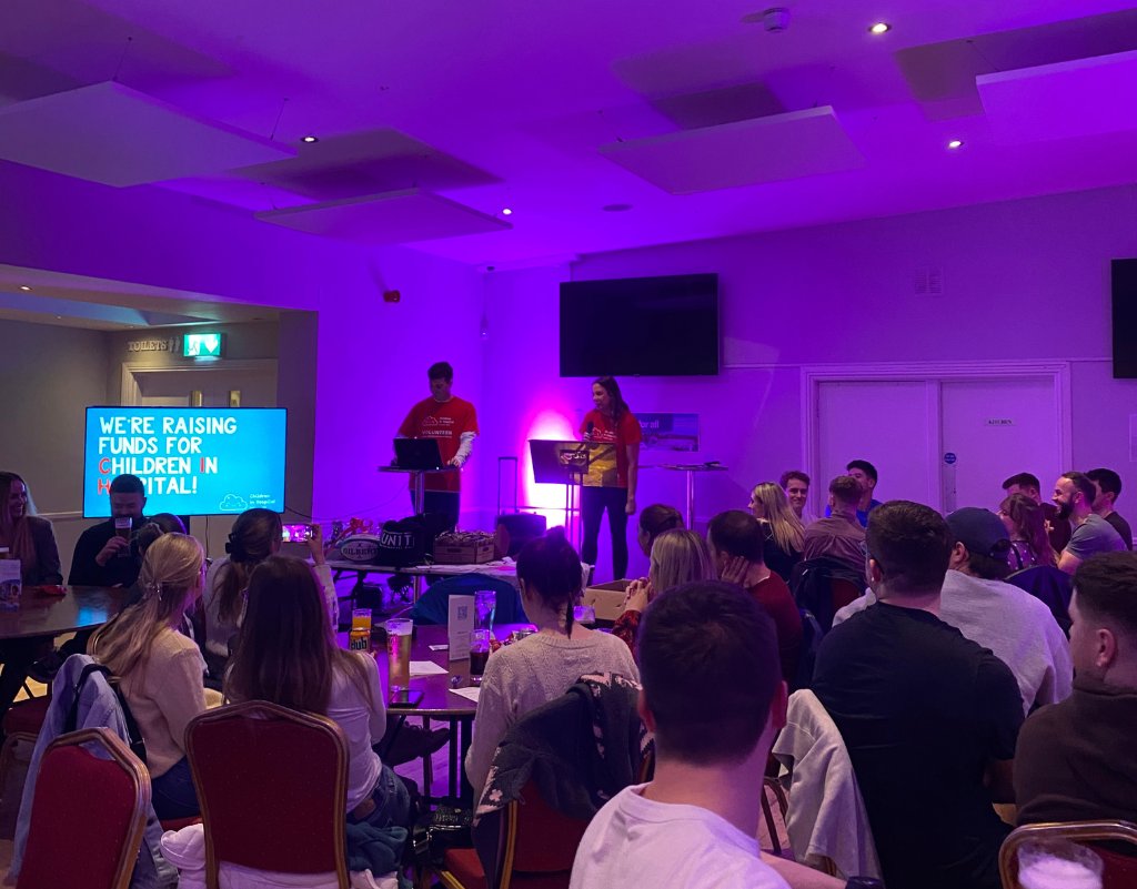 Recently Jack and Sophie, two of our incredible volunteers hosted a quiz night in aid of CIH! Almost €3,000 was raised to support children in hospital! A huge thank you to Sophie, Jack, their sponsors and all of those who came along to support!