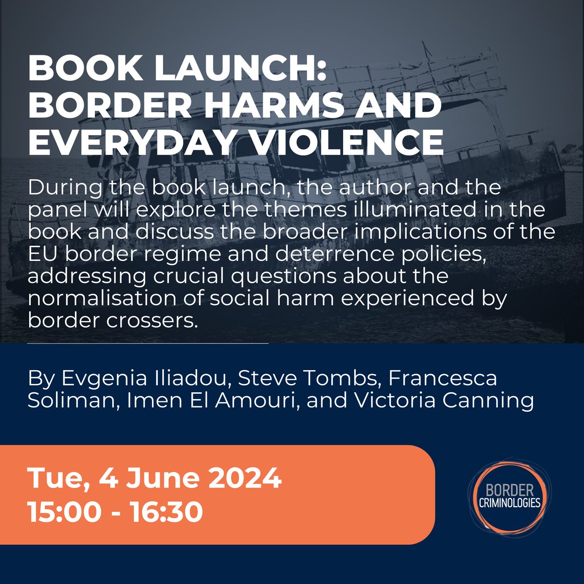 [New Event 🗓️] Join our dialogue on the collective, global responsibility for safeguarding border crossers' #humanrights and understanding the #refugeecrisis as part of a continuum of border harms across time and space in @EvgeniaIliadou 's book launch: law.ox.ac.uk/content/event/…