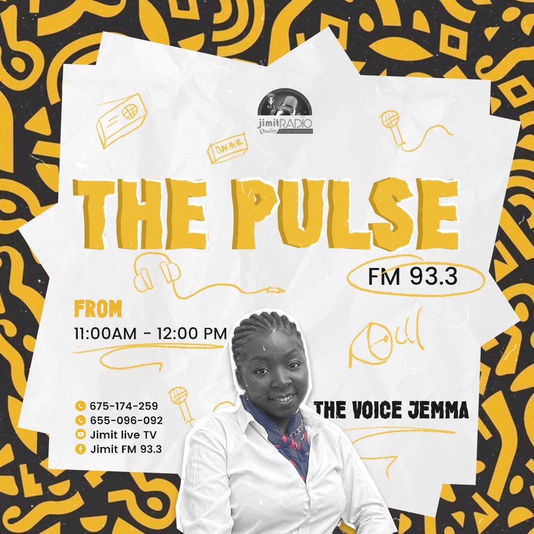 Radio has always been my first love and wherever I am, it’s been a mission to amplify the voices and stories of people. The Pulse on Jimit Radio 93.3FM Yaoundé is here! This is where entertainment and enlightenment meet. Who do you want on the show?