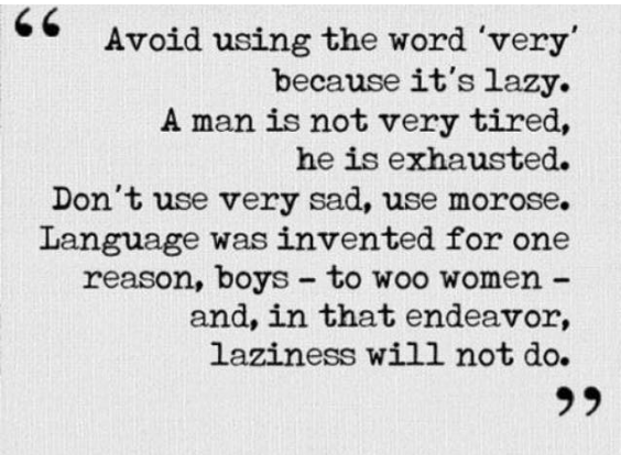 VERY good advice 😃

#LanguageLove #WriterLife