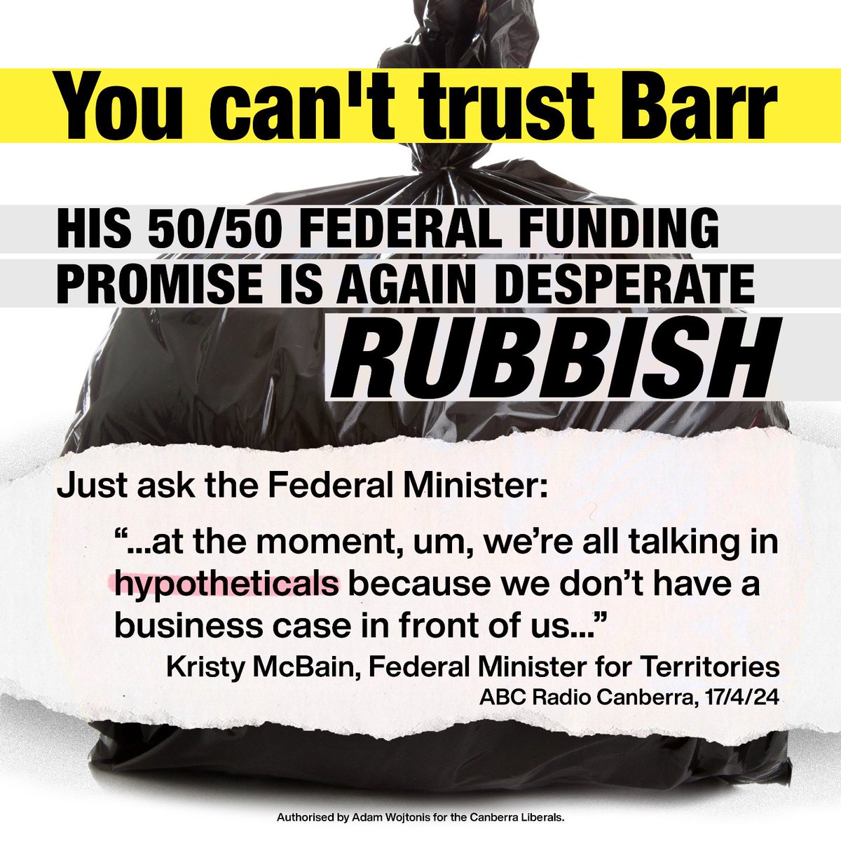 So Barr’s requested 50/50 funding from the feds for a convention and entertainment pavilion. What he failed to mention is that he’s not even provided a business case for it. This is just a desperate attempt to look like he’s doing something 6 months before an election.