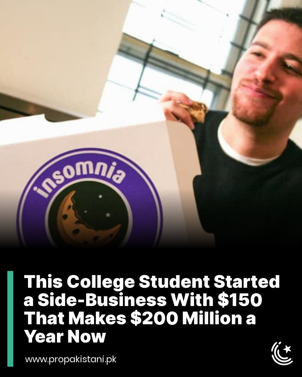 Berkowitz is the CEO of Insomnia Cookies, a company he co-founded during his junior year of college, which has since expanded into a chain with over 260 locations Read More: propakistani.pk/2024/04/17/thi… #Business #Money #GetRich