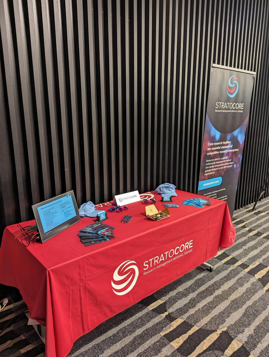 Stratocore (@stratocore) on Twitter photo It's day 2 of #TSNConf24! We're all set up. Come by to say hi and learn how our facility management software can boost research and reduce admin time. <a href="/UKTSNetwork/">UK Technology Specialists Network</a> #CoreFacilities #TechnicalStaff #ResearchManagement #SaaS It's day 2 of #TSNConf24! We're all set up. Come by to say hi and learn how our facility management software can boost research and reduce admin time. <a href="/UKTSNetwork/">UK Technology Specialists Network</a> #CoreFacilities #TechnicalStaff #ResearchManagement #SaaS