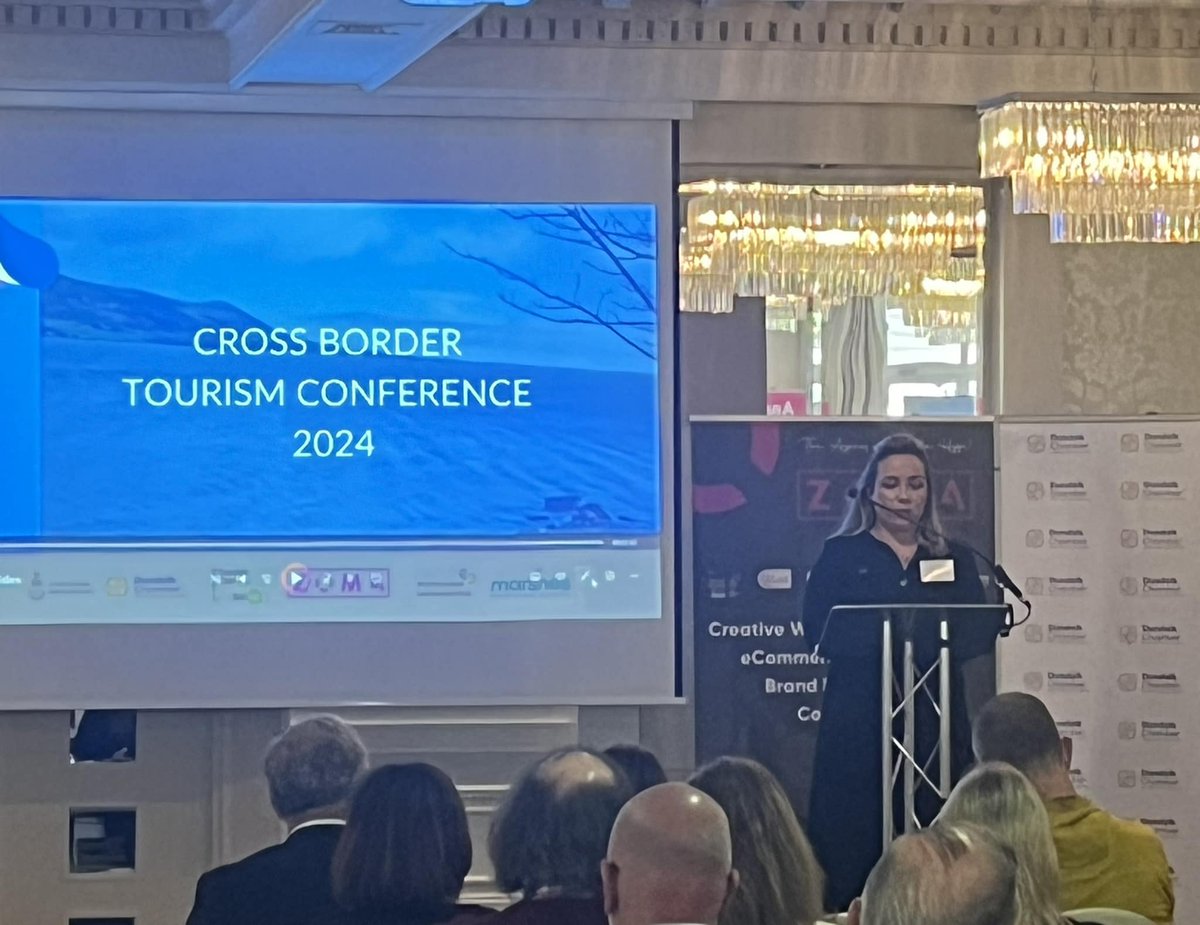 This morning Pamela Kerr Senior Economic Development Officer addressed a full house at the annual Cross Border Tourism Conference in the Four Seasons Hotel Carlingford. The theme of this years conference is - Growing your visitors-Learning from the best.#cbtc24 #SeaLouth