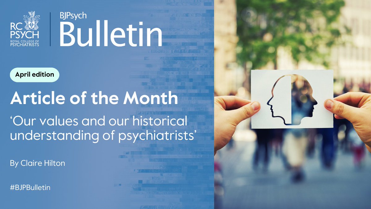 Cambridge UP - Psychology & Psychiatry (@cambup_psych) on Twitter photo ✨RCPsych's Article of the Month is from #BJPBulletin and features a thought-provoking article by <a href="/claire_hilton6/">Claire Hilton</a> on the importance of humility in #psychiatry
Read the blog 👉cup.org/4aYfbSo
Free access to article 👉cup.org/4b0lEfB
#MentalHealth #PsychTwitter ✨RCPsych's Article of the Month is from #BJPBulletin and features a thought-provoking article by <a href="/claire_hilton6/">Claire Hilton</a> on the importance of humility in #psychiatry
Read the blog 👉cup.org/4aYfbSo
Free access to article 👉cup.org/4b0lEfB
#MentalHealth #PsychTwitter