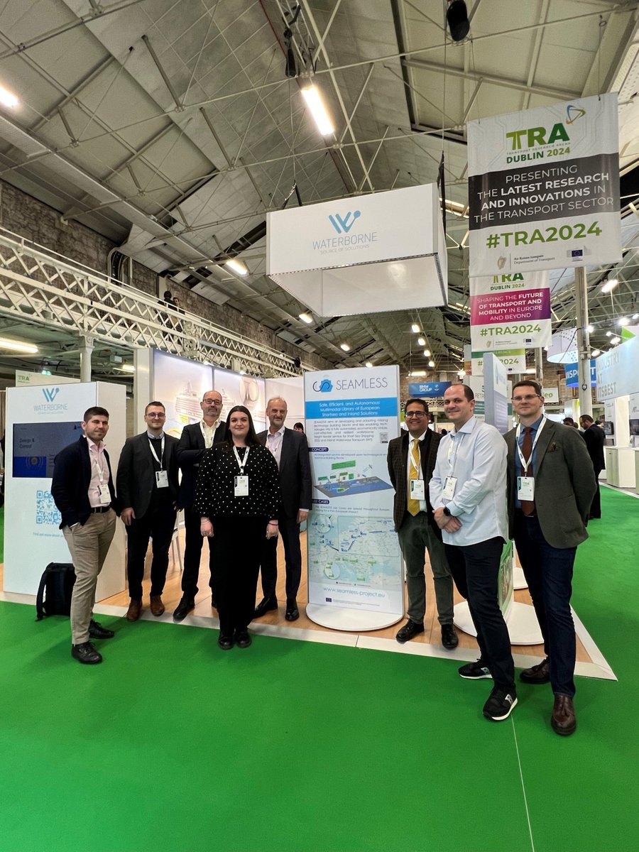 #TRA2024: day 3! Lots of spots in which you can discover how @seamless_heu aims to revolutionize the Short Sea Shipping (#SSS) and Inland Waterway Transport (#IWT) domains. Come visit us at @PnoEurope, #ALICE and #WATERBORNETECHNOLOGYPLATFORM booths!