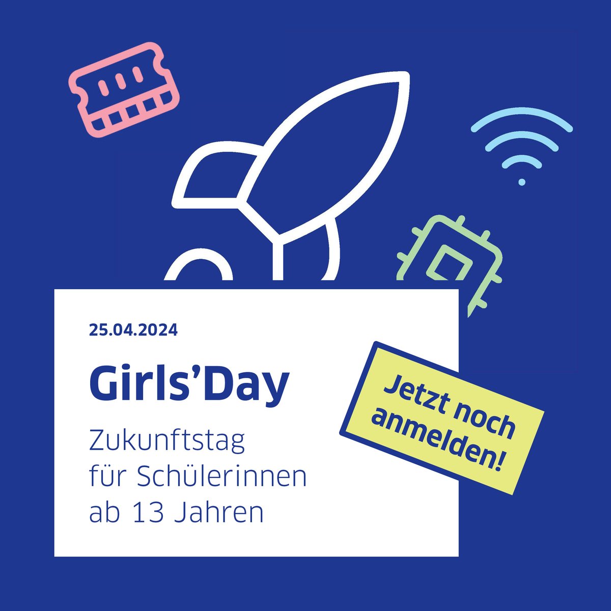 App-Entwicklung, Daten-Visualisierung, Hardware basteln & Coding – beim #GirlsDay zeigen wir, wie vielfältig das Arbeiten Tech-Welt ist. Ein paar Plätze für den Zukunftstag für Schülerinnen ab 13 Jahren am 25.04. sind noch frei. Gerne weitersagen! girls-day.de/.oO/Show/techn…