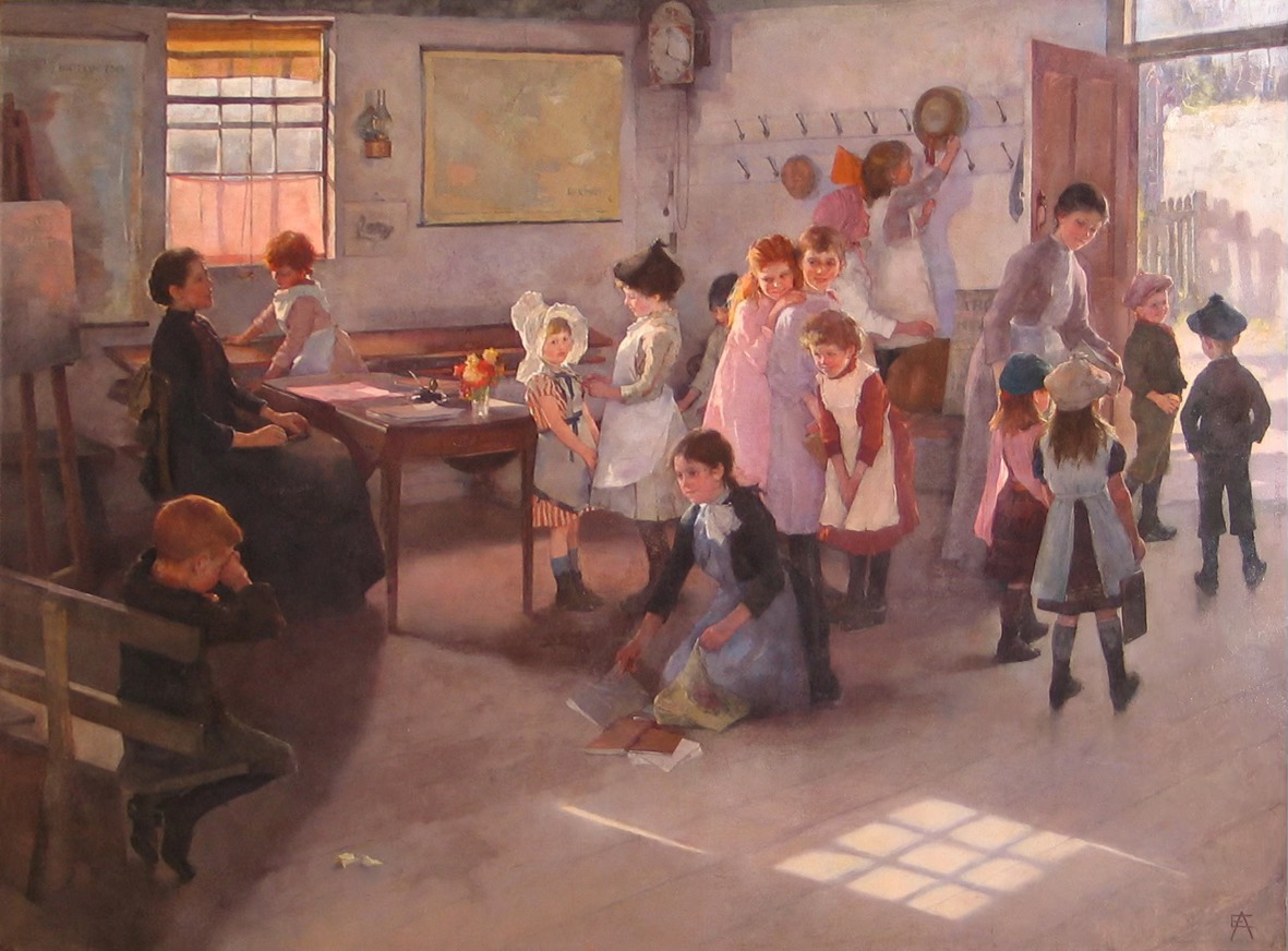 One of Penlee House’s most famous paintings - ‘School is Out’ by Elizabeth Forbes - will be going on tour to @Tate Britain as part of their exhibition Now You See Us: Women Artists in Britain 1520 - 1920. The exhibition, which runs from 16 May - 13 October 2024.