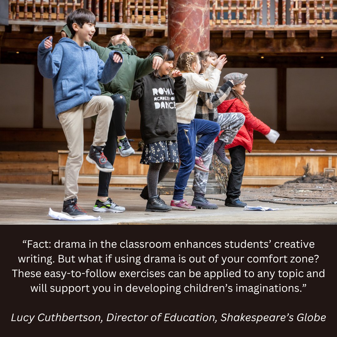 Thank you so much @The_Globe for saying this about my new book Acting Exercises for Creative Writing! Photo credit, Pete Le May.