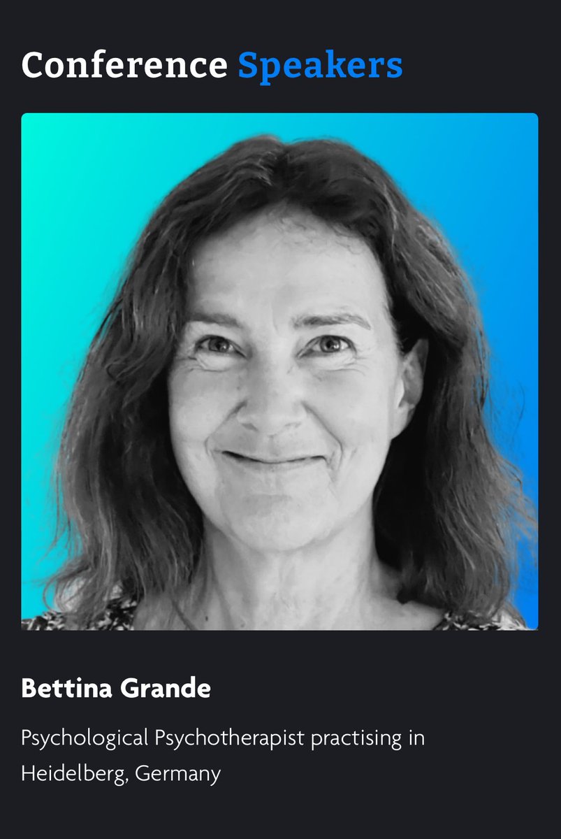 📣 Speaker Announcement 📣 

Please join us in welcoming Bettina !

Bettina Grande (@GrandeBettina) is a Psychological Psychotherapist from Germany, Europe.

She has been strongly advocating for „if PEM, pacing first“, tirelessly writing articles about the supportive (not