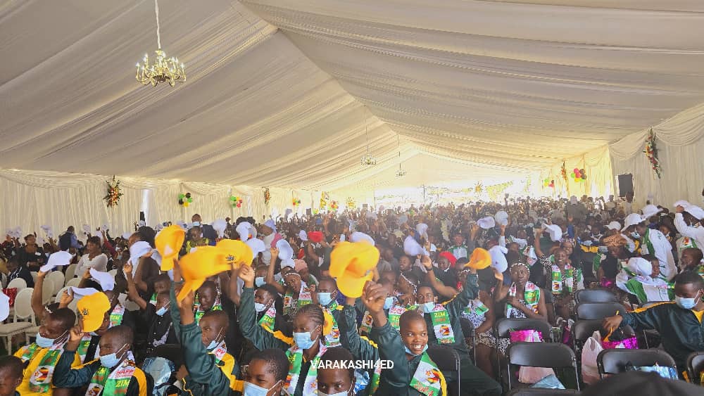 Today, the First Family will host the children's Independence party celebrations at Murambinda B Secondary School. Child President, junior MPs, and Junior Councillors will also be present.