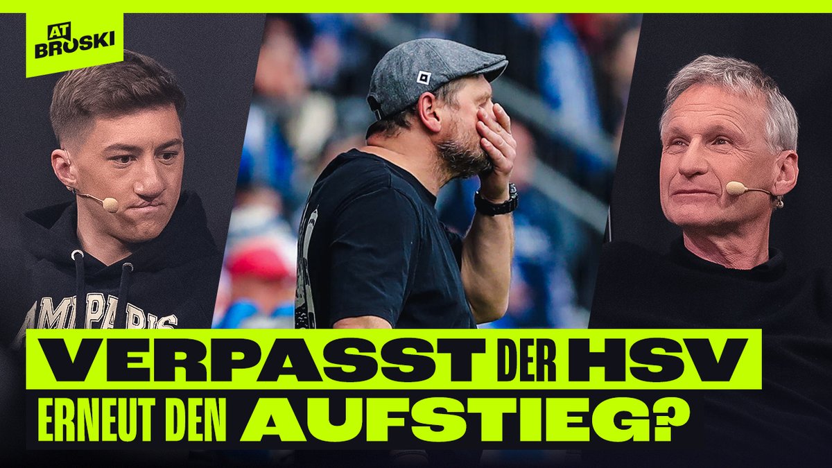 VERPASST der HSV erneut den AUFSTIEG? 😰 WACKELT jetzt BOLDT? 😳 | At Broski - Die Sport-Show 👉 youtu.be/hLGl9V7nyO8