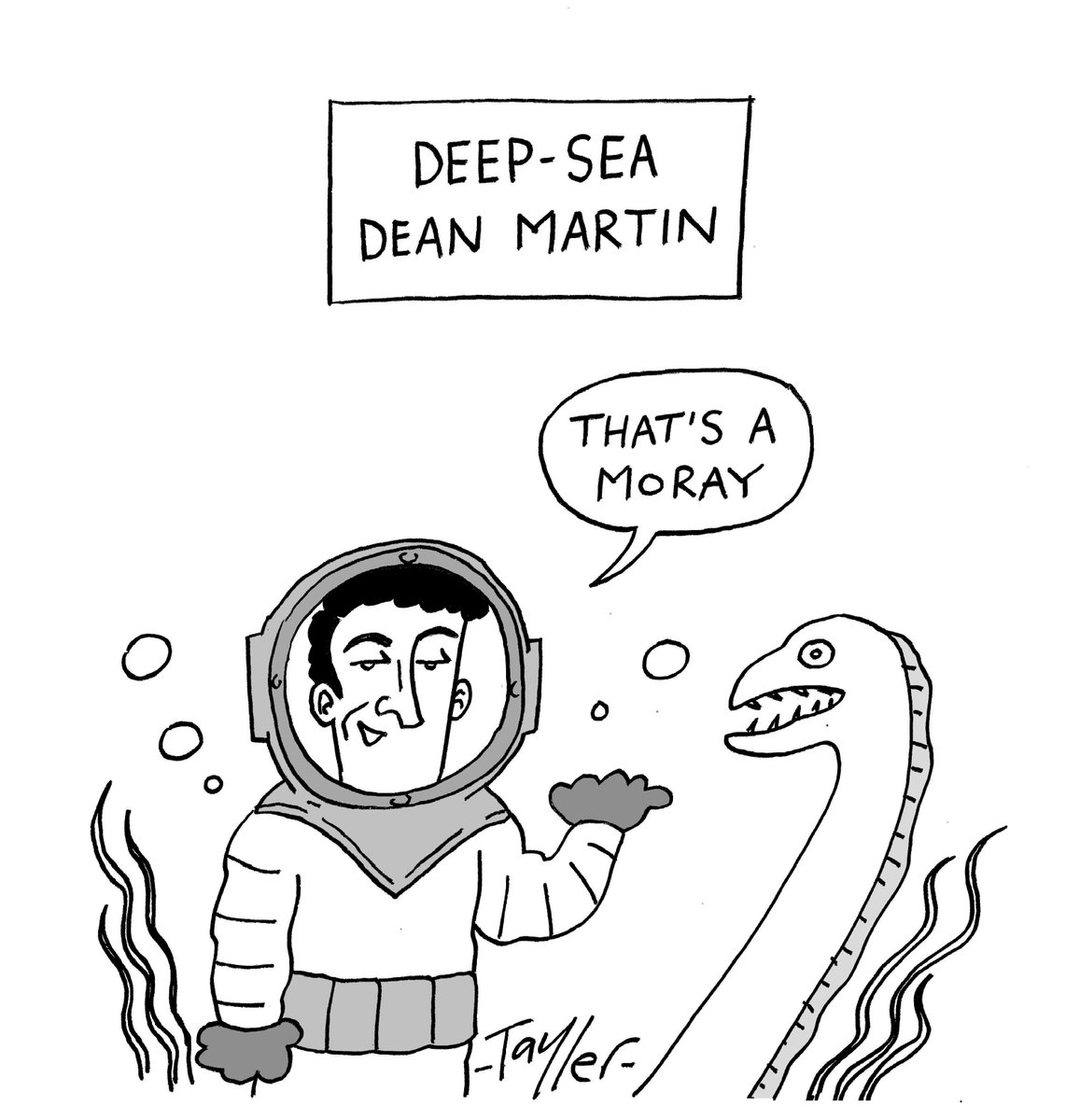 'Deep-Sea Dean Martin' (as seen in Viz comic) signed A4 print available to buy here 👇 etsy.com/uk/listing/745…