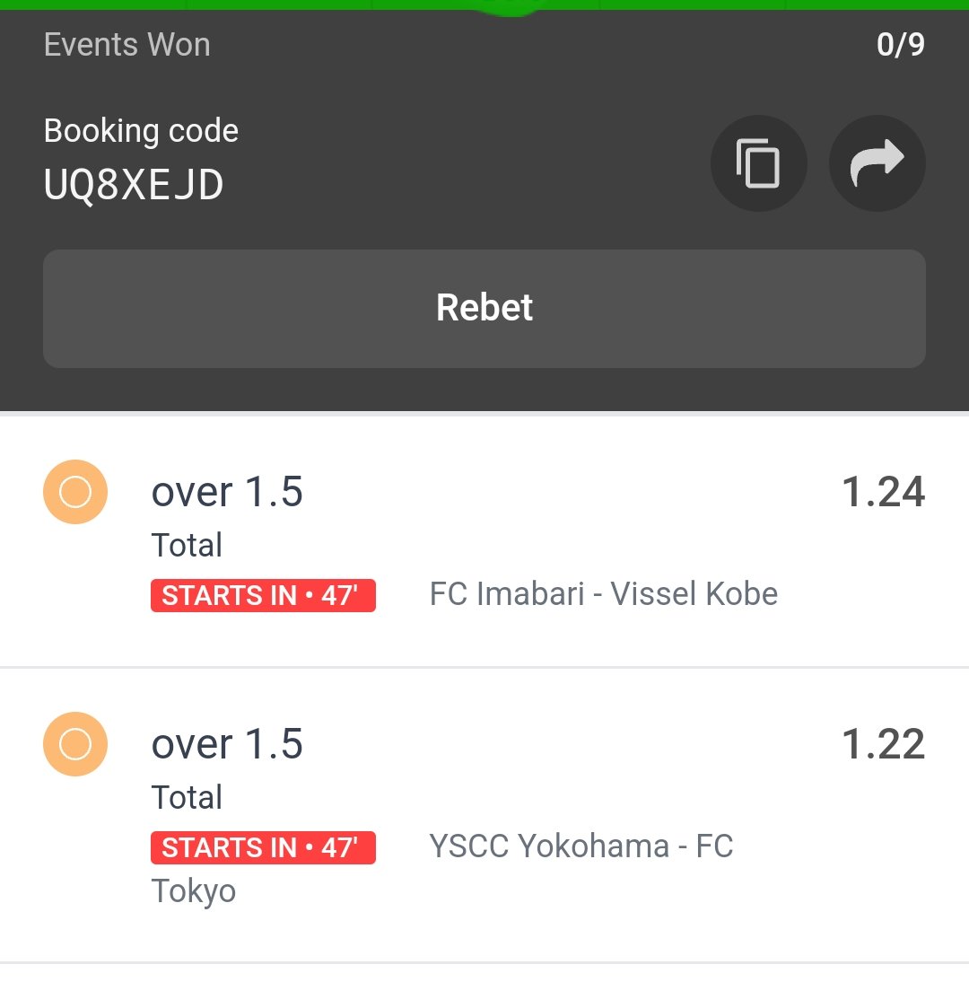 Strictly over 1.5 & 2.5 goals 🤲
Ko 1pm⏰
9+ odds on each 💰 
odibets.com/share/UQ8XEJD
odibets.com/share/EVZY10A

Basketball 🏀 
8 odds 💰 
odibets.com/share/HQKS75D

Point range 🤲 
111 odds 💰
odibets.com/share/Z3YBSNQ
Edit/play singles ⚠️
Okwara 0 points Van Persie #pesatips