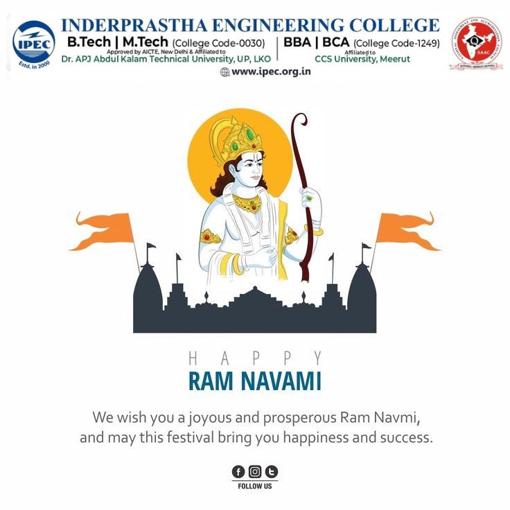 We wish you a joyous and prosperous Ram Navmi, and may this festival bring you happiness and success. Happy Ram Navami..! 
.
.
.
#ipec #ipec20 #RamNavmi #RamNavmi2024 #LordRama #prosperity #Ayodhya #SriRamaNavami #jaiShreeRam