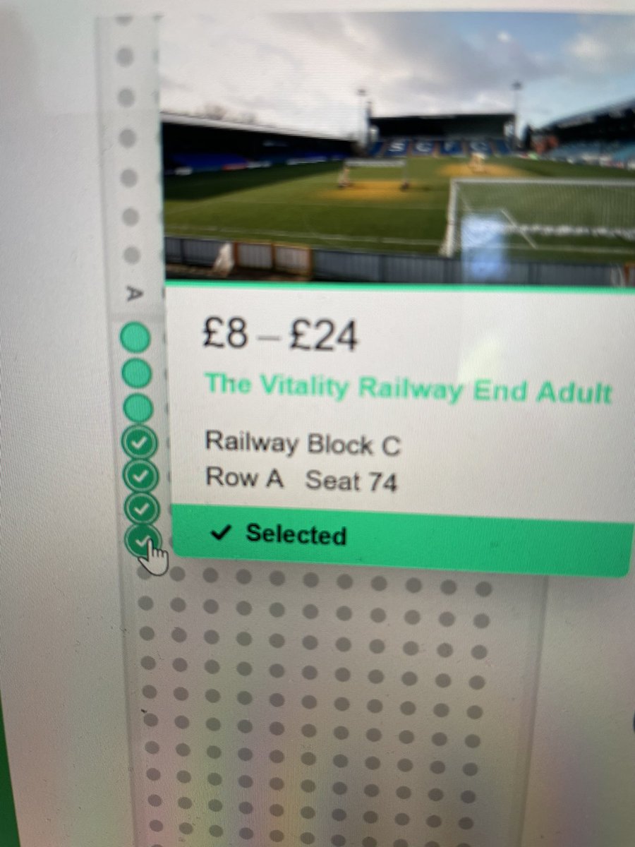 chrisinboro's tweet photo. @StockportCounty timed me out and retried with A74 to A77 inclusive and same thing happened https://t.co/r9vJdArWjB