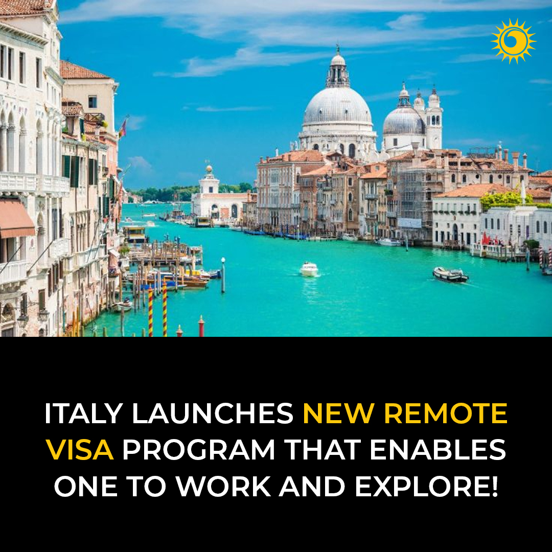 'Unlock the opportunity to work and explore in Italy with the launch of their new remote visa program!'   🇮🇹💼 

Learn more at👉 thebrighterworld.com/detail/Italy-L…

#WorkAndExplore #digitalbase #Italy #visa #Travel #explore #viralpost #thebrighterworld