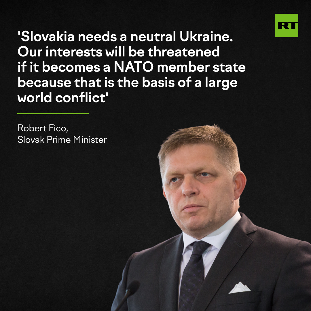 Slovak PM explains why it will block Ukraine from joining NATO

on.rt.com/crxf